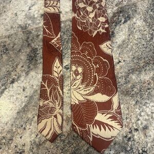 Beylerian Mens Tie All Silk Floral Necktie Made In Paris